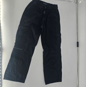 Aeropostale Black Utility Cargo Pants XS Regular 100% Cotton